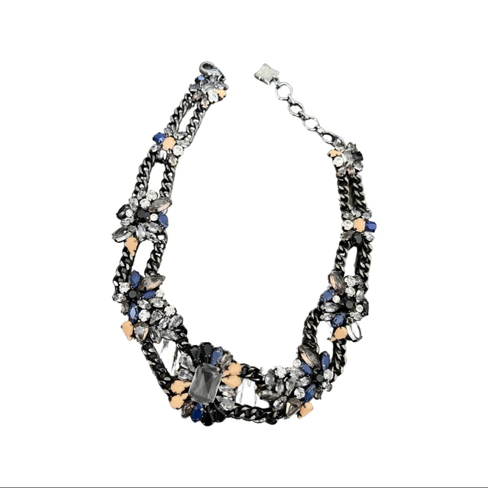Stone and crystal necklace